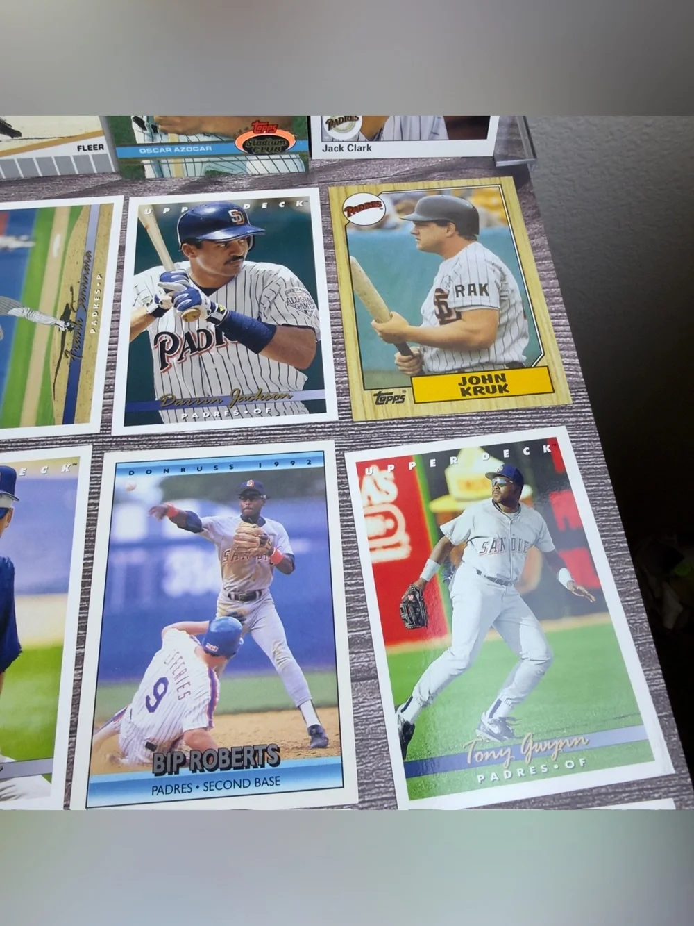 San Diego Padres Baseball Card Lot (24) Tony Gwynn McGriff Kruk